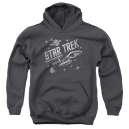 Star Trek The Original Series Through Space - Youth Hoodie Youth Hoodie (Ages 8-12) Star Trek   