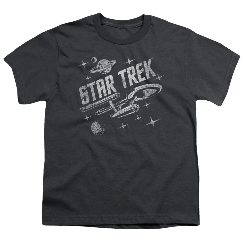 Star Trek The Original Series Through Space - Youth T-Shirt Youth T-Shirt (Ages 8-12) Star Trek   