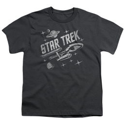 Star Trek The Original Series Through Space - Youth T-Shirt Youth T-Shirt (Ages 8-12) Star Trek   