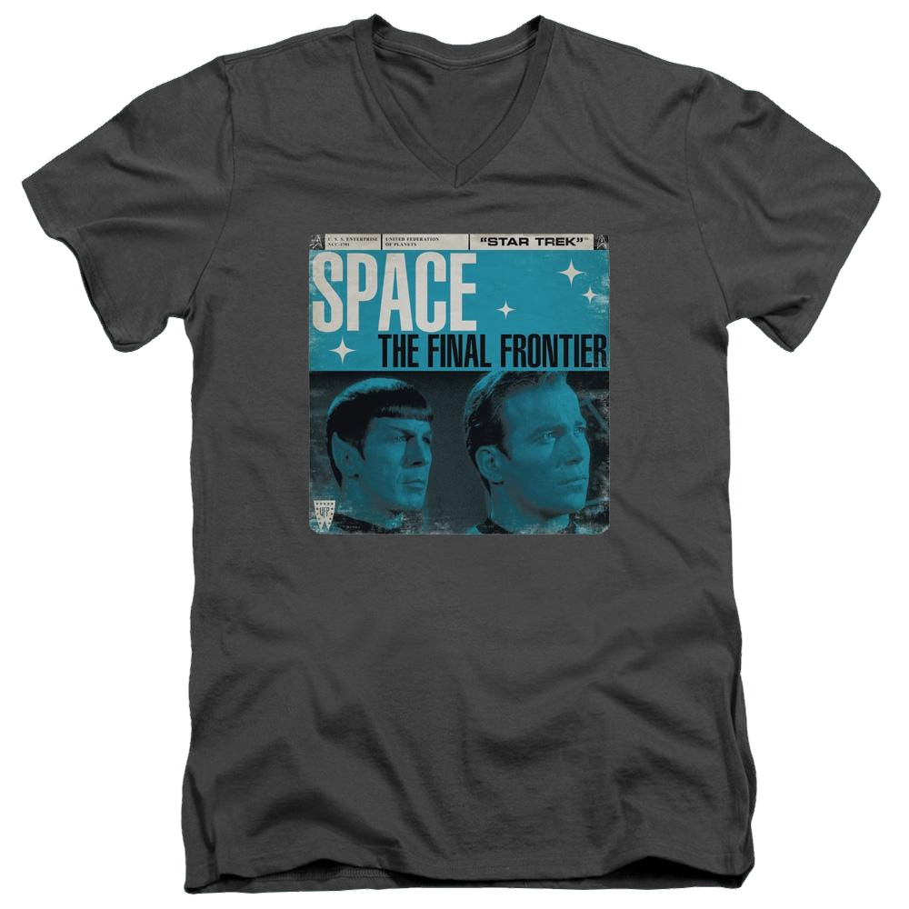 Star Trek Final Frontier Cover Men's V-Neck T-Shirt Men's V-Neck T-Shirt Star Trek   