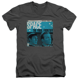 Star Trek Final Frontier Cover Men's V-Neck T-Shirt Men's V-Neck T-Shirt Star Trek   