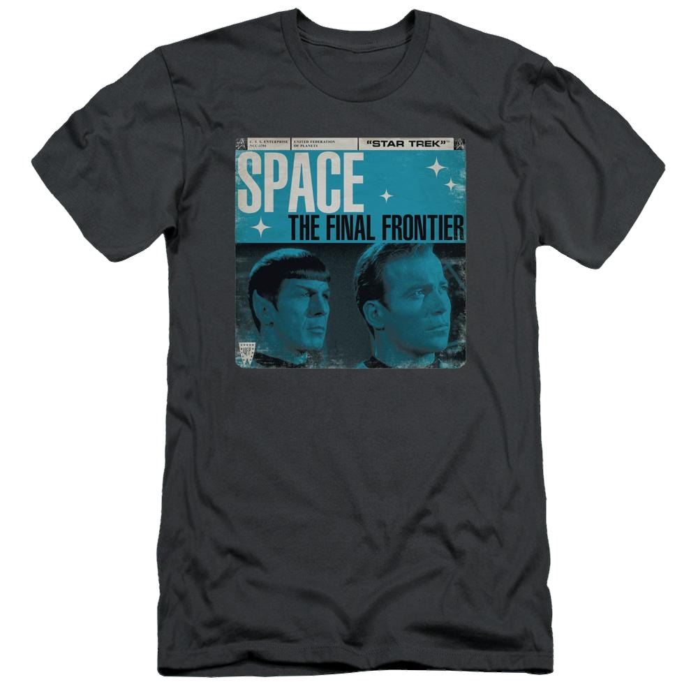 Star Trek Final Frontier Cover Men's Slim Fit T-Shirt Men's Slim Fit T-Shirt Star Trek   