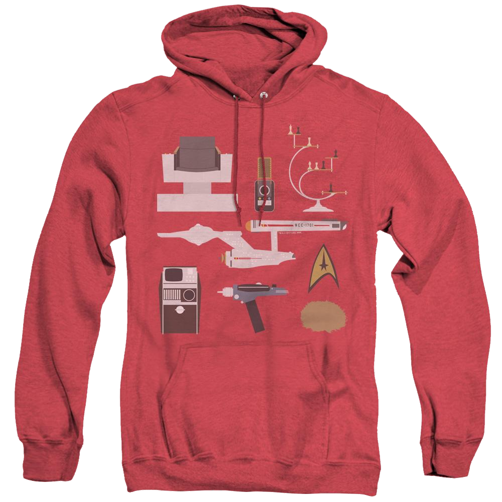 Star Trek The Original Series Tos Gift Set - Heather Pullover Hoodie Heather Pullover Hoodie Star Trek   