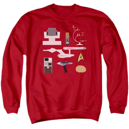 Star Trek Tos Gift Set Men's Crewneck Sweatshirt Men's Crewneck Sweatshirt Star Trek   