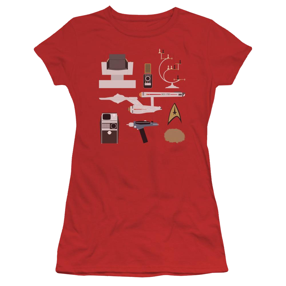 Star Trek Tos Gift Set Juniors T-Shirt Juniors T-Shirt Star Trek   