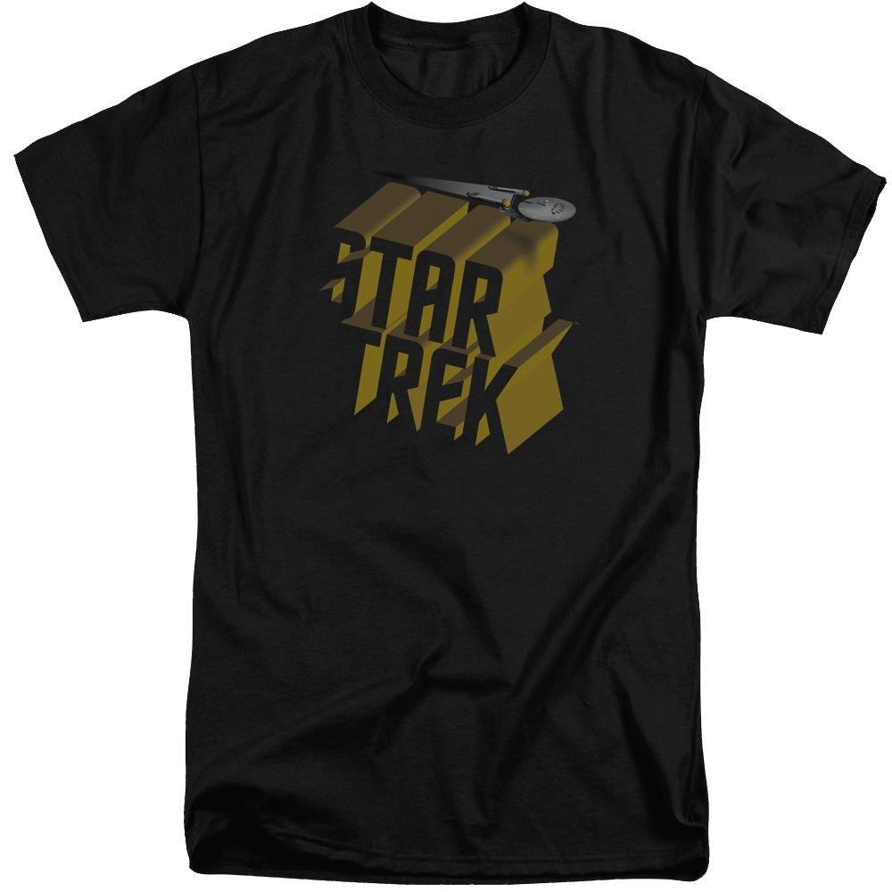Star Trek 3d Logo Men's Tall Fit T-Shirt Men's Tall Fit T-Shirt Star Trek   