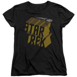 Star Trek 3d Logo Women's T-Shirt Women's T-Shirt Star Trek   