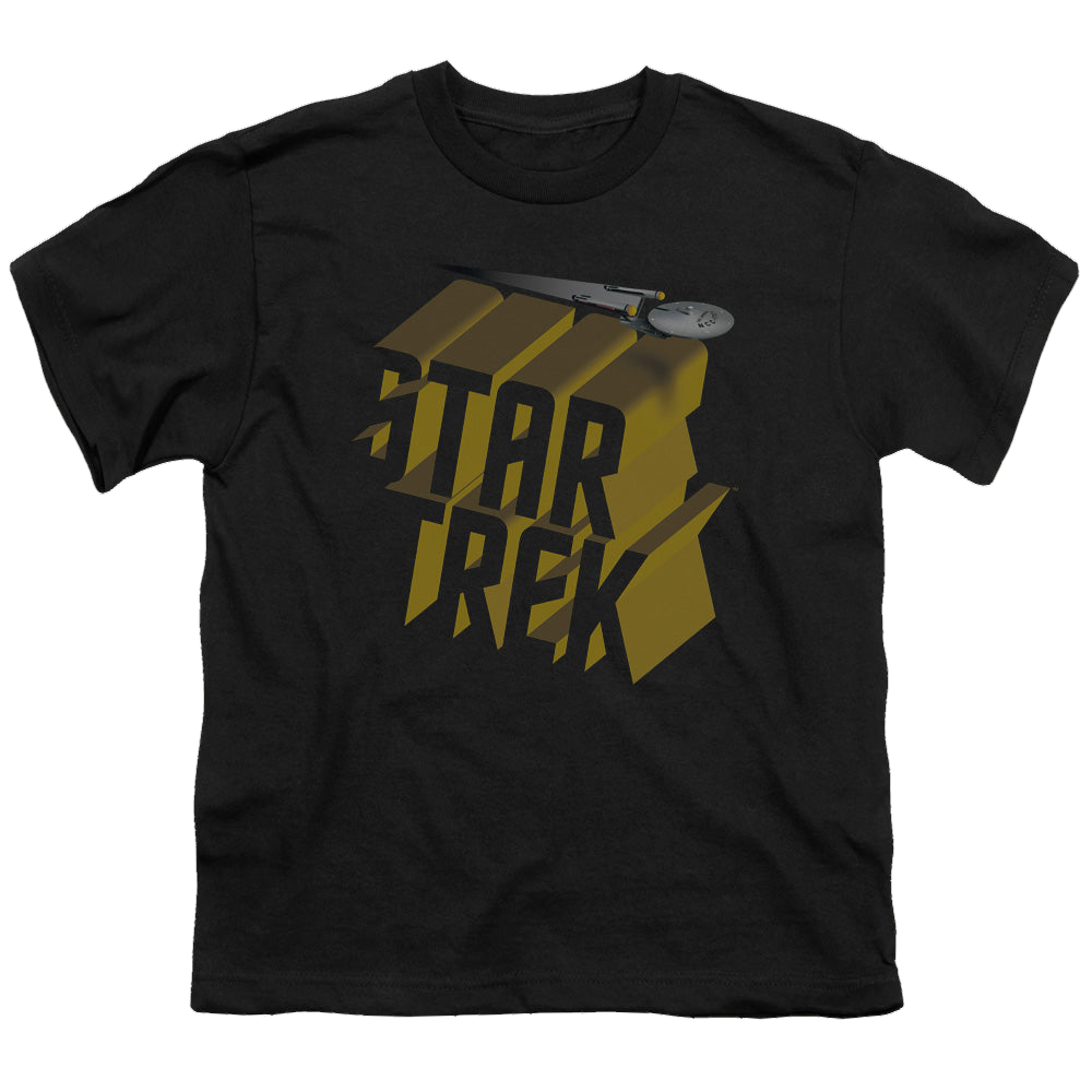 Star Trek The Original Series 3D Logo - Youth T-Shirt Youth T-Shirt (Ages 8-12) Star Trek   