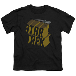 Star Trek The Original Series 3D Logo - Youth T-Shirt Youth T-Shirt (Ages 8-12) Star Trek   
