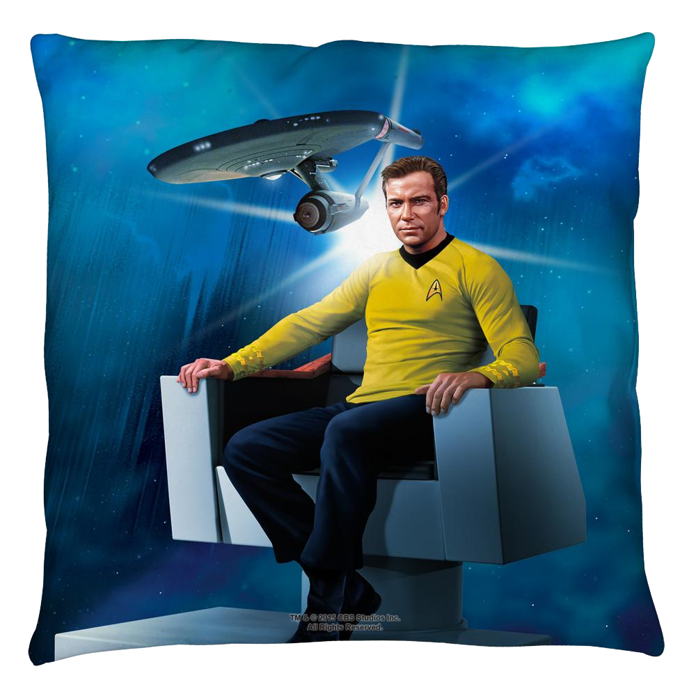 Star Trek Captains Chair Throw Pillow Throw Pillows Star Trek   