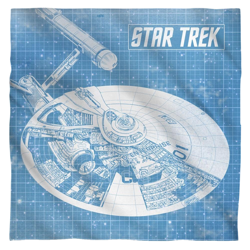 Star Trek - Enterprise Blueprint Bandana Bandanas Star Trek   