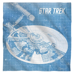 Star Trek - Enterprise Blueprint Bandana Bandanas Star Trek   