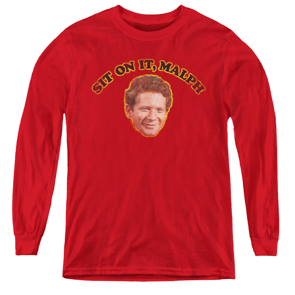 Happy Days Sit On It Malph - Youth Long Sleeve T-Shirt Youth Long Sleeve T-Shirt Happy Days   