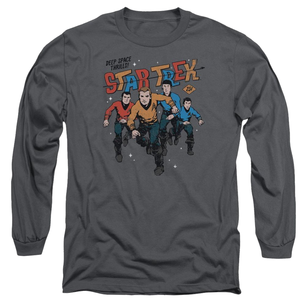 Star Trek Deep Space Thrills Men's Long Sleeve T-Shirt Men's Long Sleeve T-Shirt Star Trek   