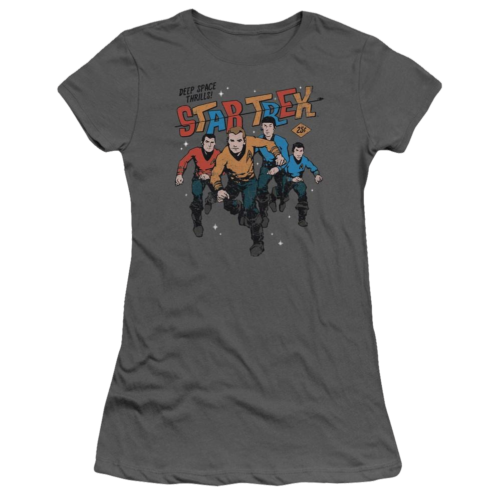 Star Trek Deep Space Thrills Juniors T-Shirt Juniors T-Shirt Star Trek   