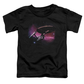Black toddler t-shirt with Star Trek Prime Directive graphic
