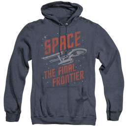 Star Trek The Original Series Space Travel - Heather Pullover Hoodie Heather Pullover Hoodie Star Trek   