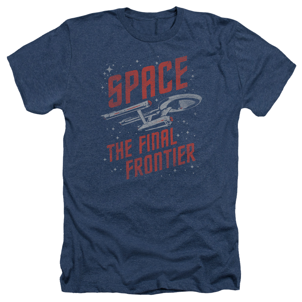 Star Trek Space Travel Men's Heather T-Shirt Men's Heather T-Shirt Star Trek   