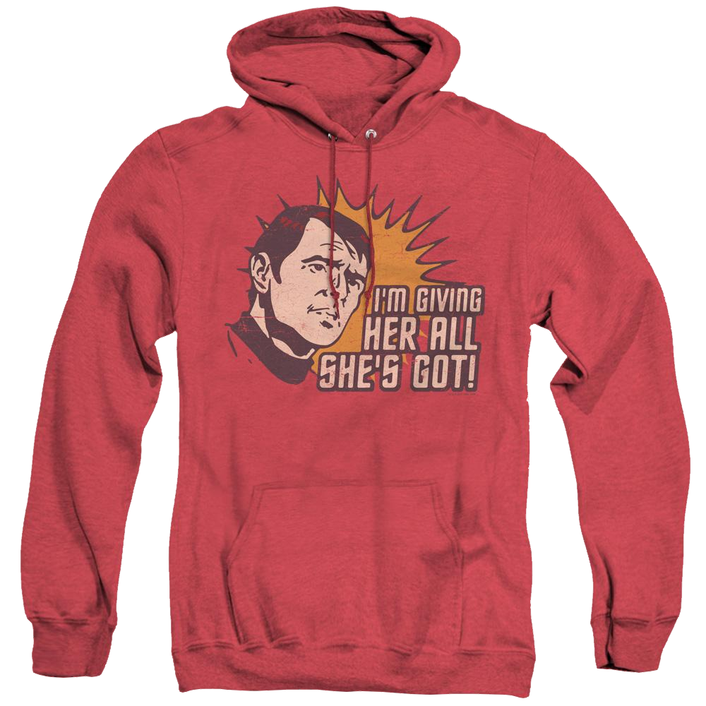 Star Trek The Original Series Everything - Heather Pullover Hoodie Heather Pullover Hoodie Star Trek   