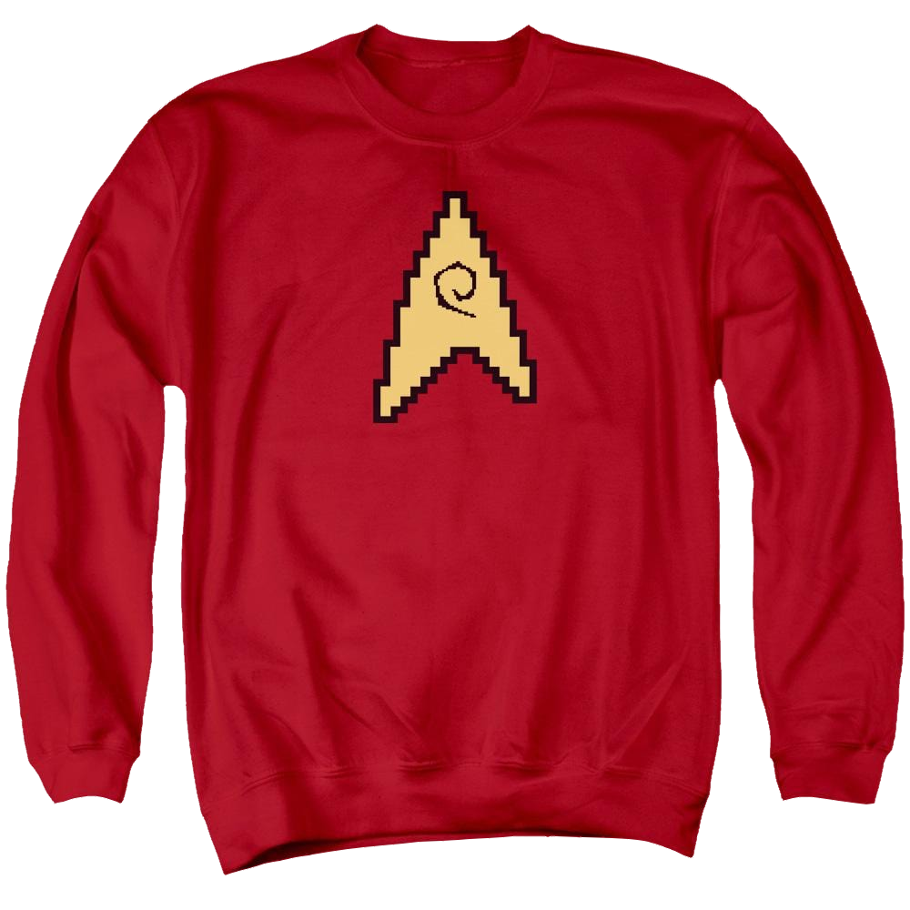 Star Trek 8 Bit Engineering Men's Crewneck Sweatshirt Men's Crewneck Sweatshirt Star Trek   