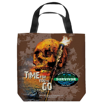 Survivor Time To Go tote bag