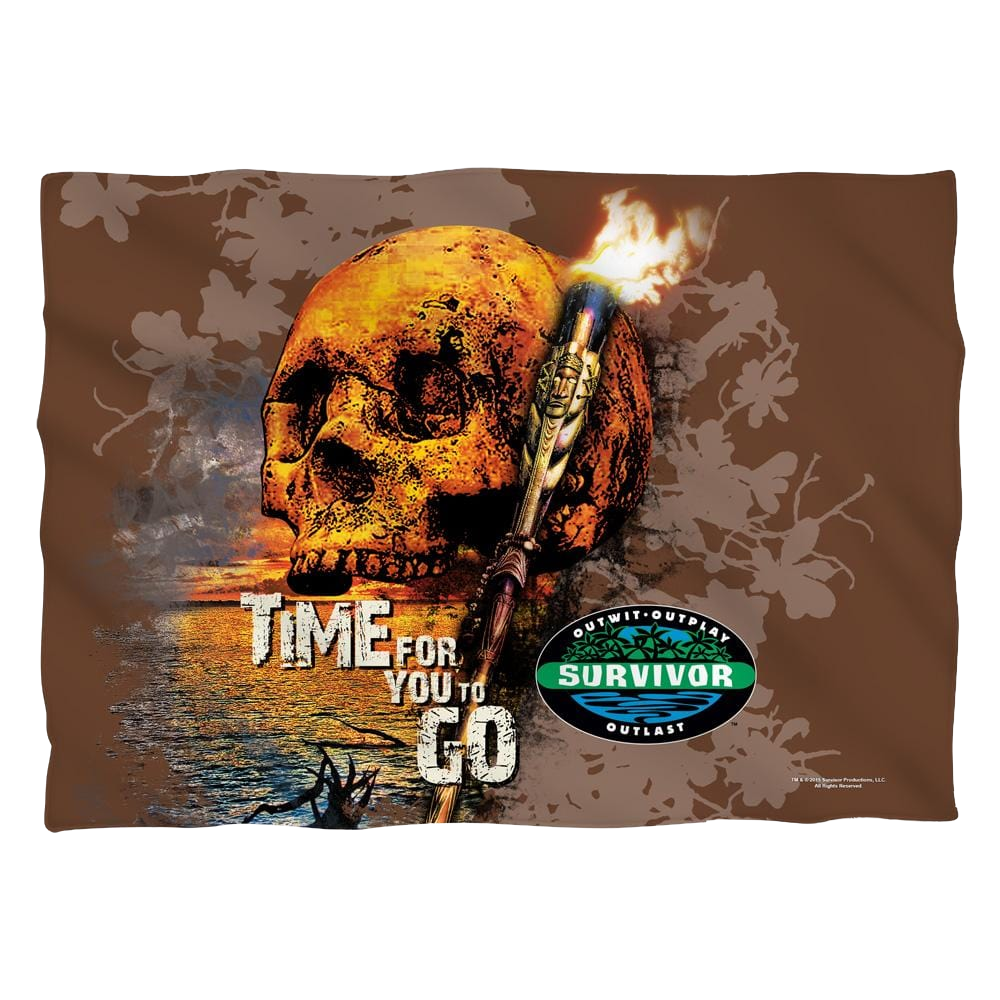 Survivor Time To Go (Front/Back Print) - Pillow Case Pillow Cases Survivor   