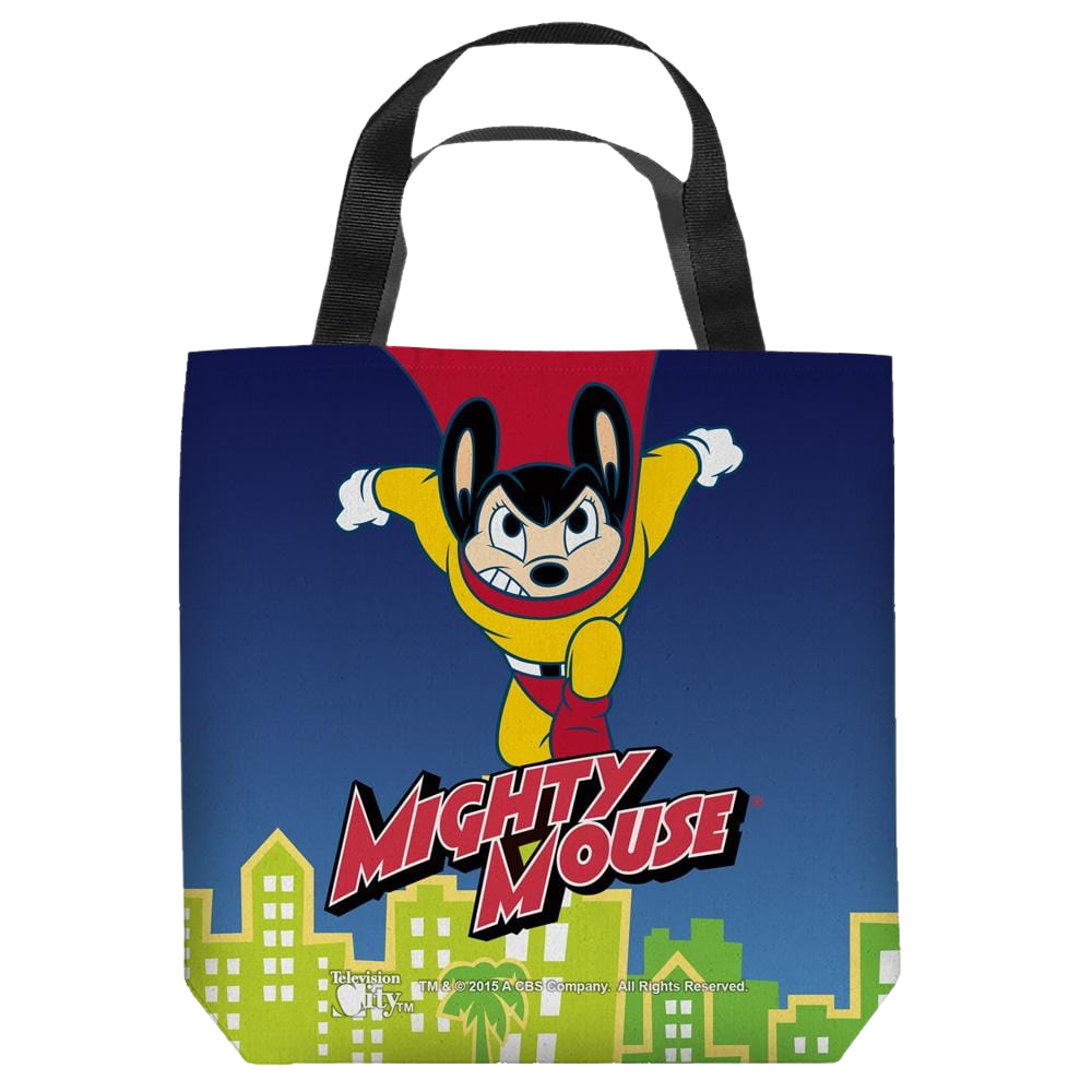 Mighty Mouse City Watch - Tote Bag Tote Bags Mighty Mouse   