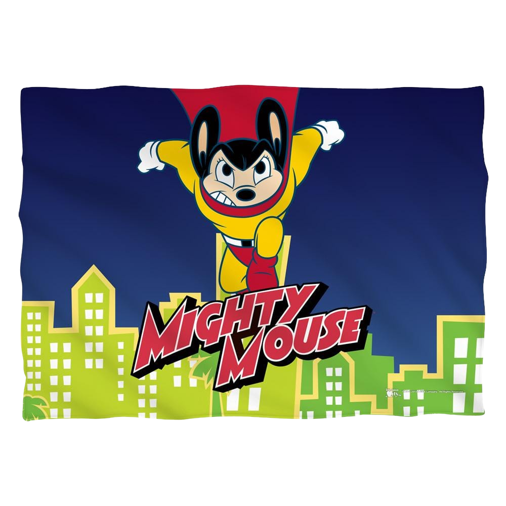 Mighty Mouse City Watch (Front/Back Print) - Pillow Case Pillow Cases Mighty Mouse   