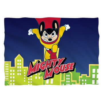 Mighty Mouse City Watch (Front/Back Print) pillow case