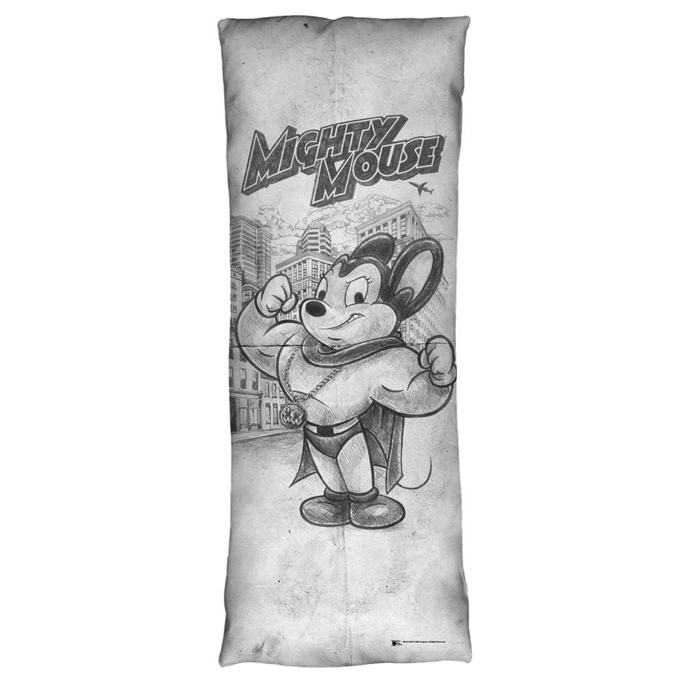 Mighty Mouse Sketch Body Pillow Body Pillows Mighty Mouse   