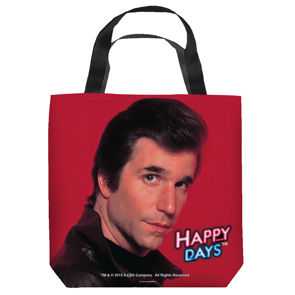 Happy Days Red Fonz - Tote Bag Tote Bags Happy Days   