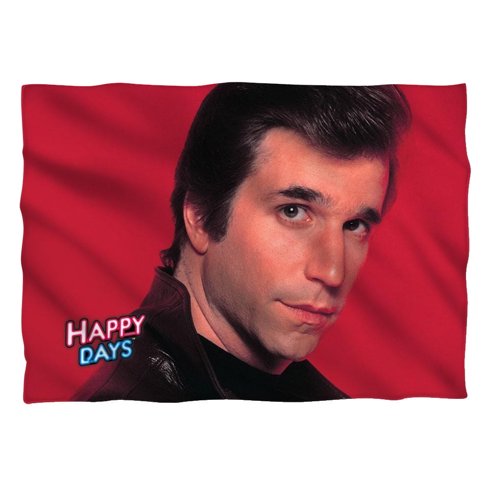 Happy Days Red Fonz (Front/Back Print) - Pillow Case Pillow Cases Happy Days   