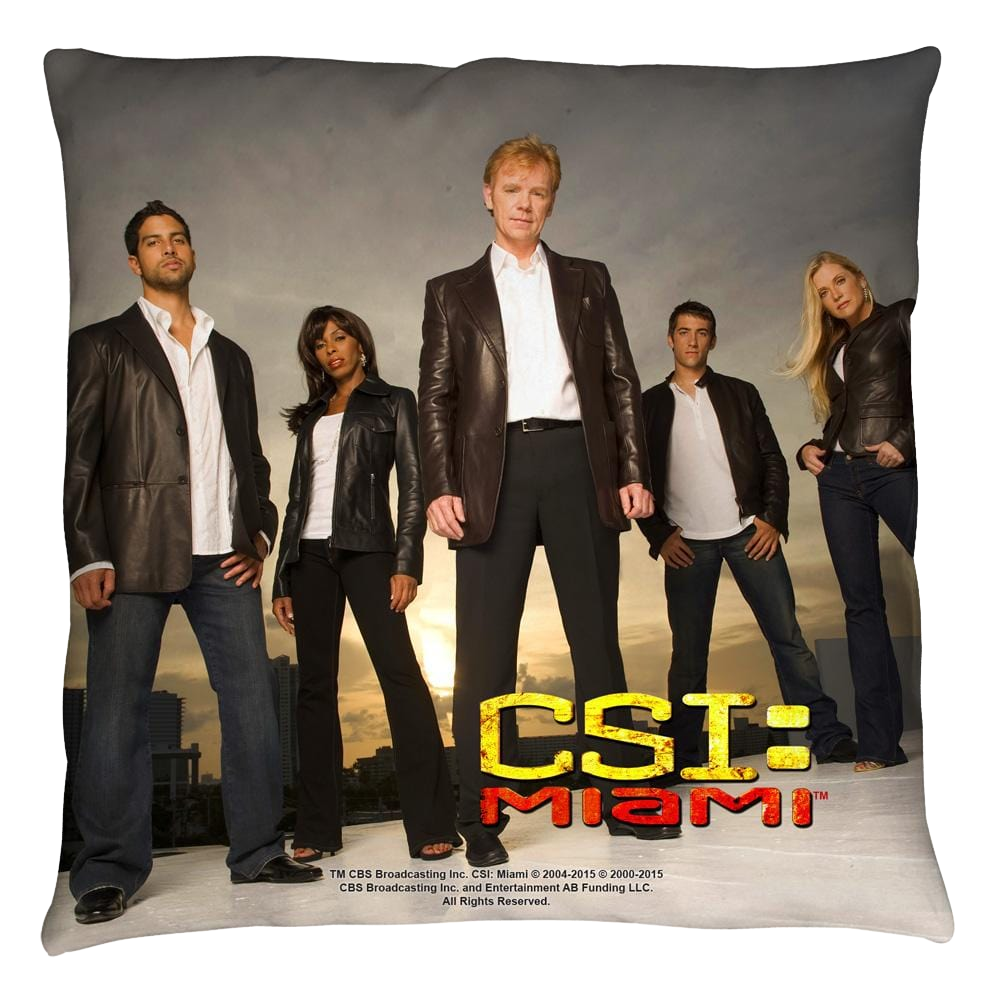 Csi Miami Cast Throw Pillow Throw Pillows CSI   