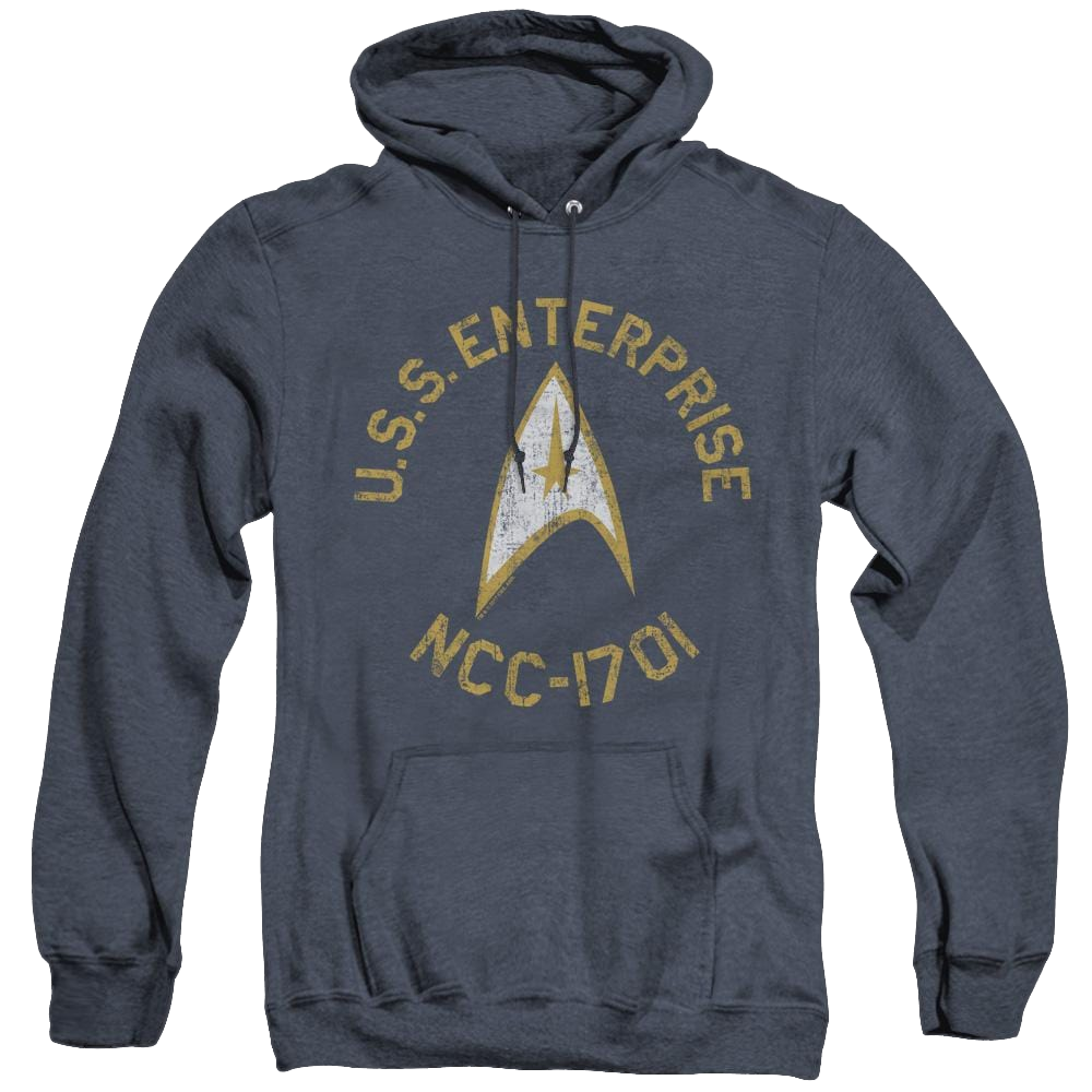 Star Trek The Original Series Collegiate - Heather Pullover Hoodie Heather Pullover Hoodie Star Trek   