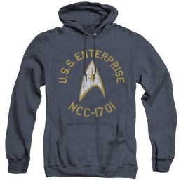 Star Trek The Original Series Collegiate - Heather Pullover Hoodie Heather Pullover Hoodie Star Trek   