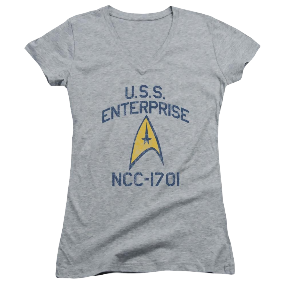 Star Trek Collegiate Arch Juniors V-Neck T-Shirt Juniors V-Neck T-Shirt Star Trek   