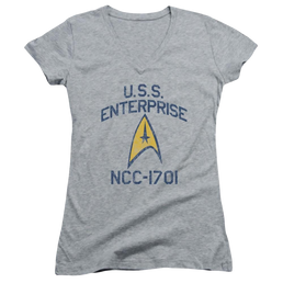 Star Trek Collegiate Arch Juniors V-Neck T-Shirt Juniors V-Neck T-Shirt Star Trek   