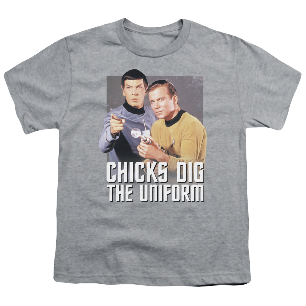 Star Trek The Original Series Chicks Dig - Youth T-Shirt Youth T-Shirt (Ages 8-12) Star Trek   