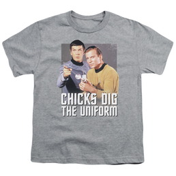 Star Trek The Original Series Chicks Dig - Youth T-Shirt Youth T-Shirt (Ages 8-12) Star Trek   