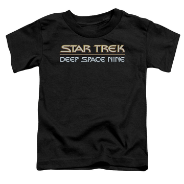 Black toddler t-shirt with Star Trek Deep Space Nine Deep Space Nine Logo graphic