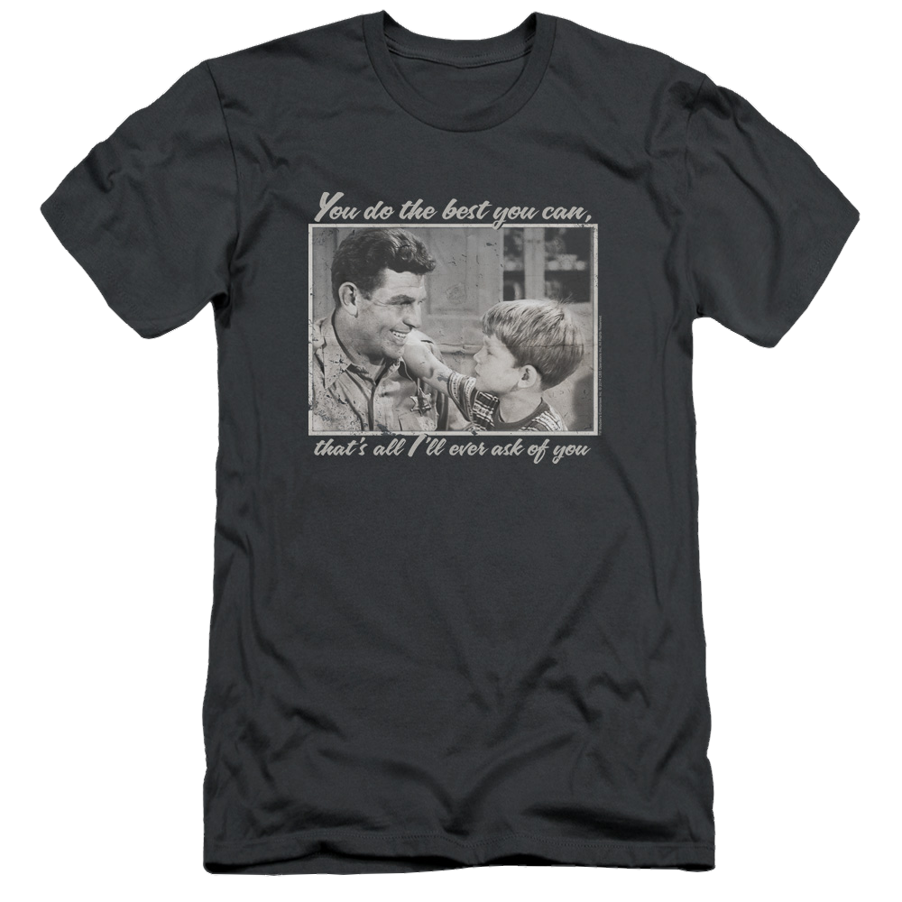 Andy Griffith Wise Words - Men's Slim Fit T-Shirt Men's Slim Fit T-Shirt Andy Griffith Show   