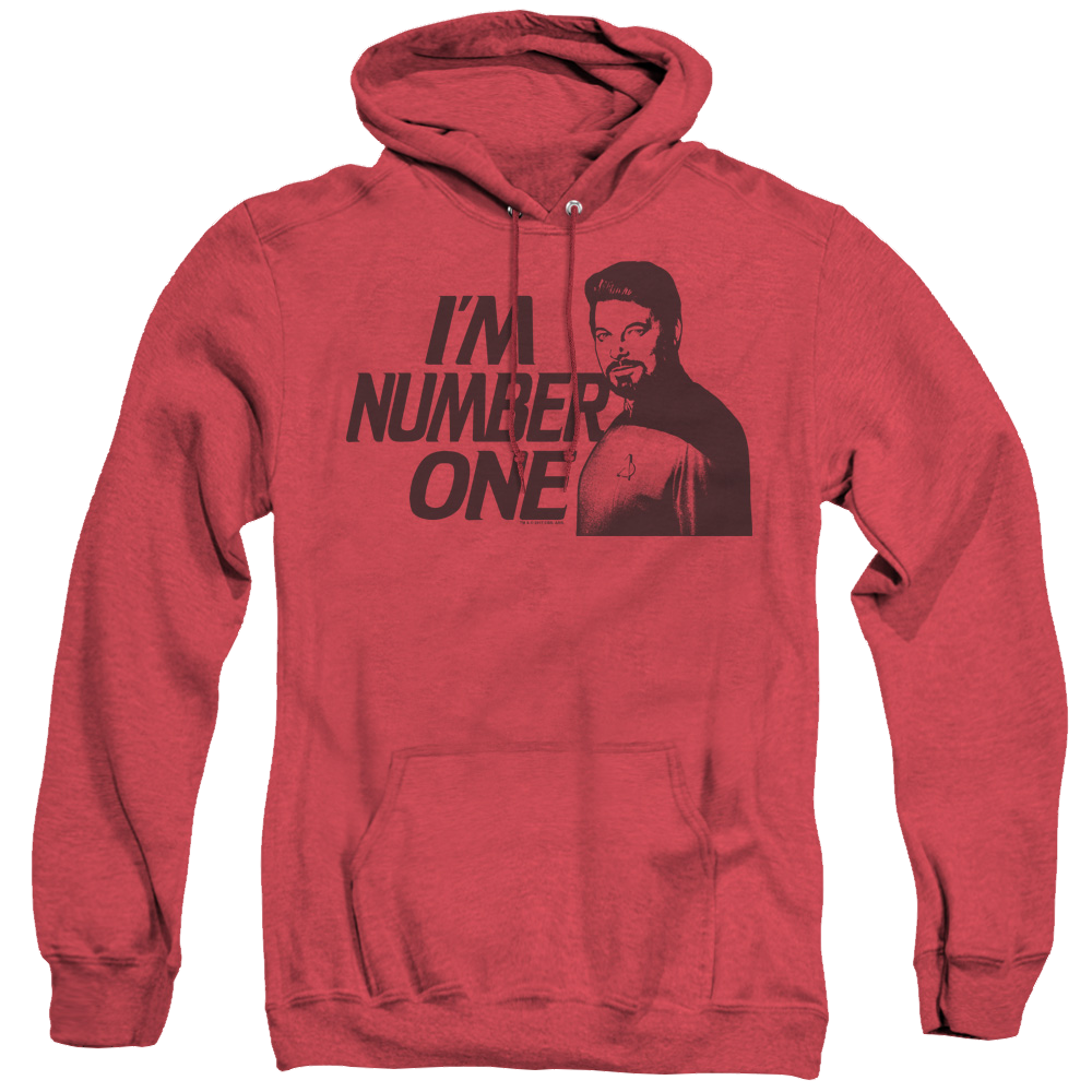 Star Trek The Next Generation Im Number One - Heather Pullover Hoodie Heather Pullover Hoodie Star Trek   
