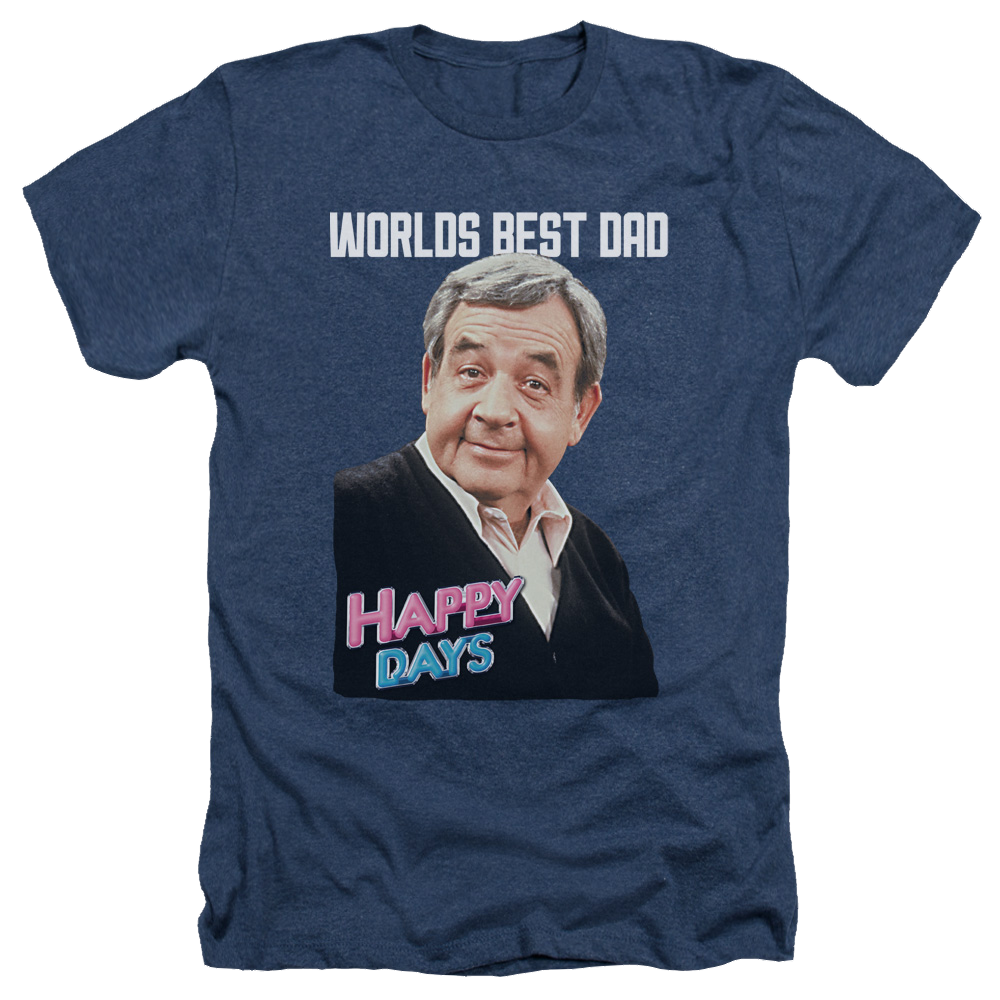 Happy Days Best Dad Men's Heather T-Shirt Men's Heather T-Shirt Happy Days   