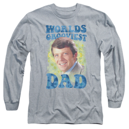 Brady Bunch Worlds Grooviest - Men's Long Sleeve T-Shirt Men's Long Sleeve T-Shirt Brady Bunch   