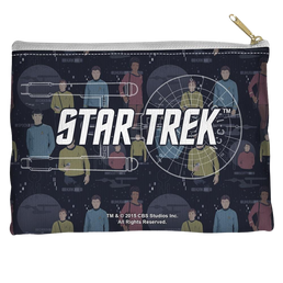 Star Trek The Original Series Enterprise Crew - Straight Bottom Accessory Pouch Straight Bottom Accessory Pouches Star Trek   