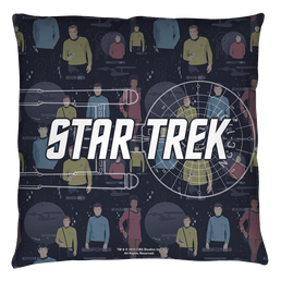 Star Trek Enterprise Crew Throw Pillow Throw Pillows Star Trek   