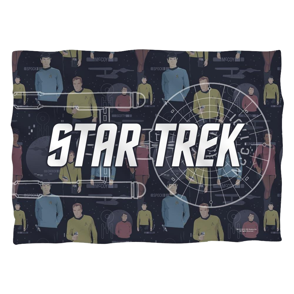 Star Trek The Original Series Enterprise Crew (Front/Back Print) - Pillow Case Pillow Cases Star Trek   
