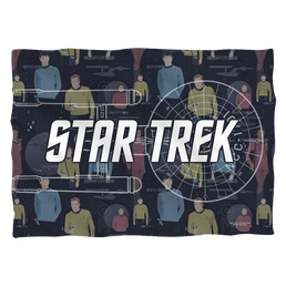 Star Trek The Original Series Enterprise Crew (Front/Back Print) - Pillow Case Pillow Cases Star Trek   