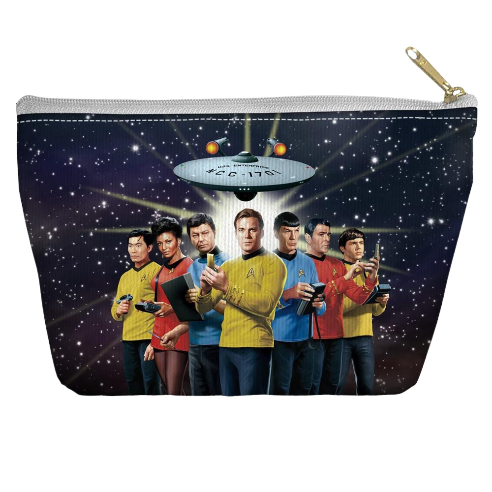 Star Trek - Original Crew Tapered Bottom Pouch T Bottom Accessory Pouches Star Trek   