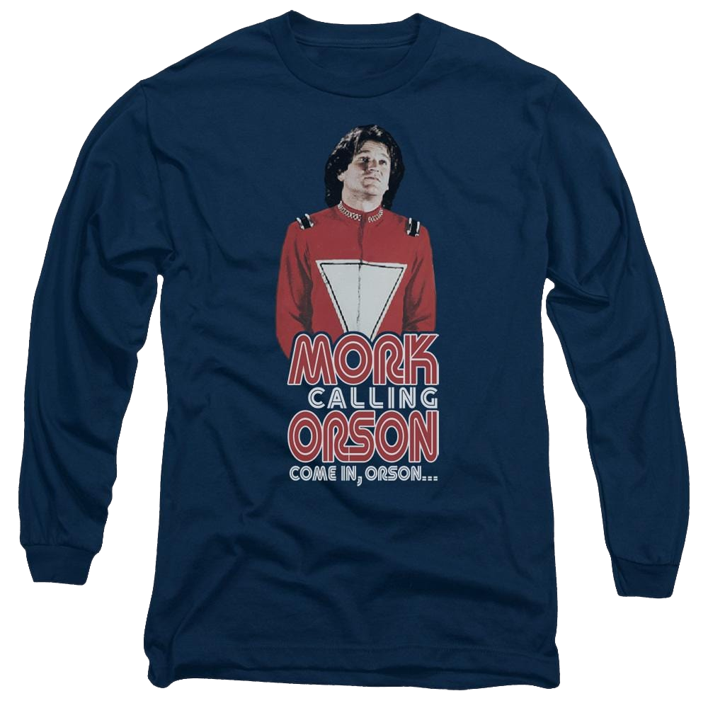 Mork & Mindy Come In Orson Men's Long Sleeve T-Shirt Men's Long Sleeve T-Shirt Mork & Mindy   